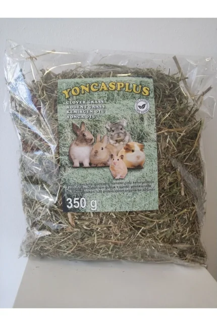 YONCASPLUS 350g Kuru Yonca Otu, Kemirgen Otu Chinchilla, Hamster. Tavşan, Guineapig için Uygun